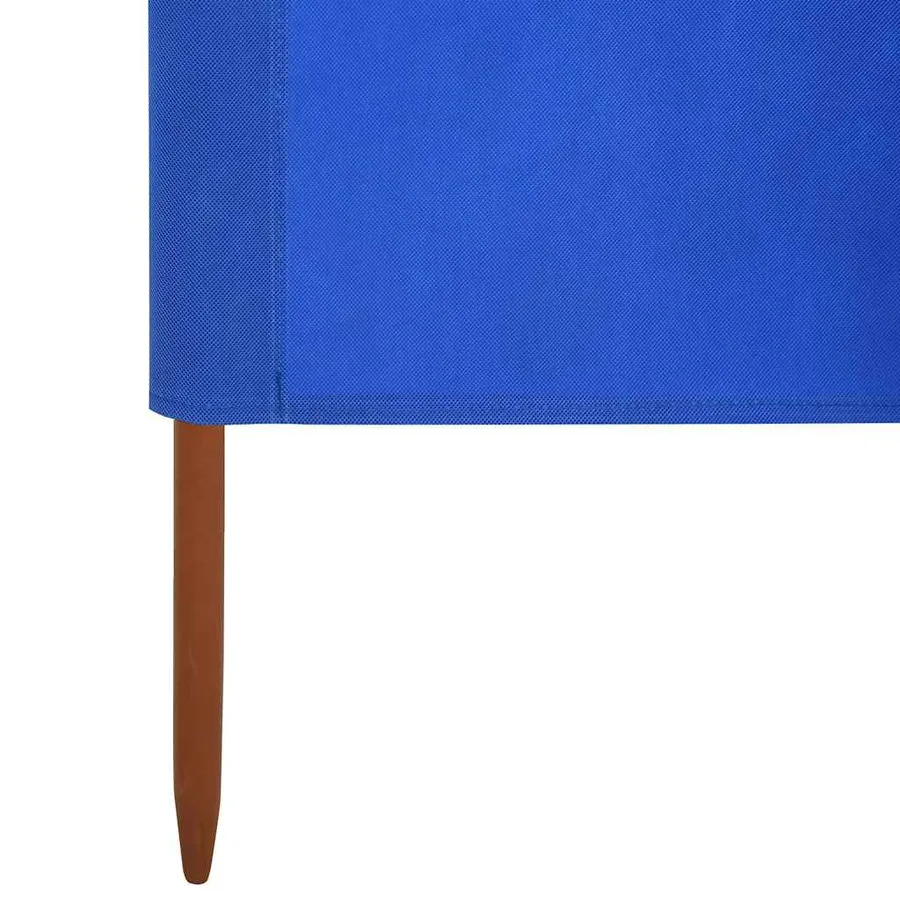 Paravent 6 panneaux Tissu 800 x 160 cm Bleu azuré - 5