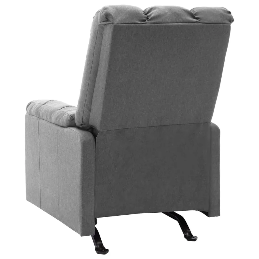 Fauteuil de massage inclinable Gris clair Tissu - 3