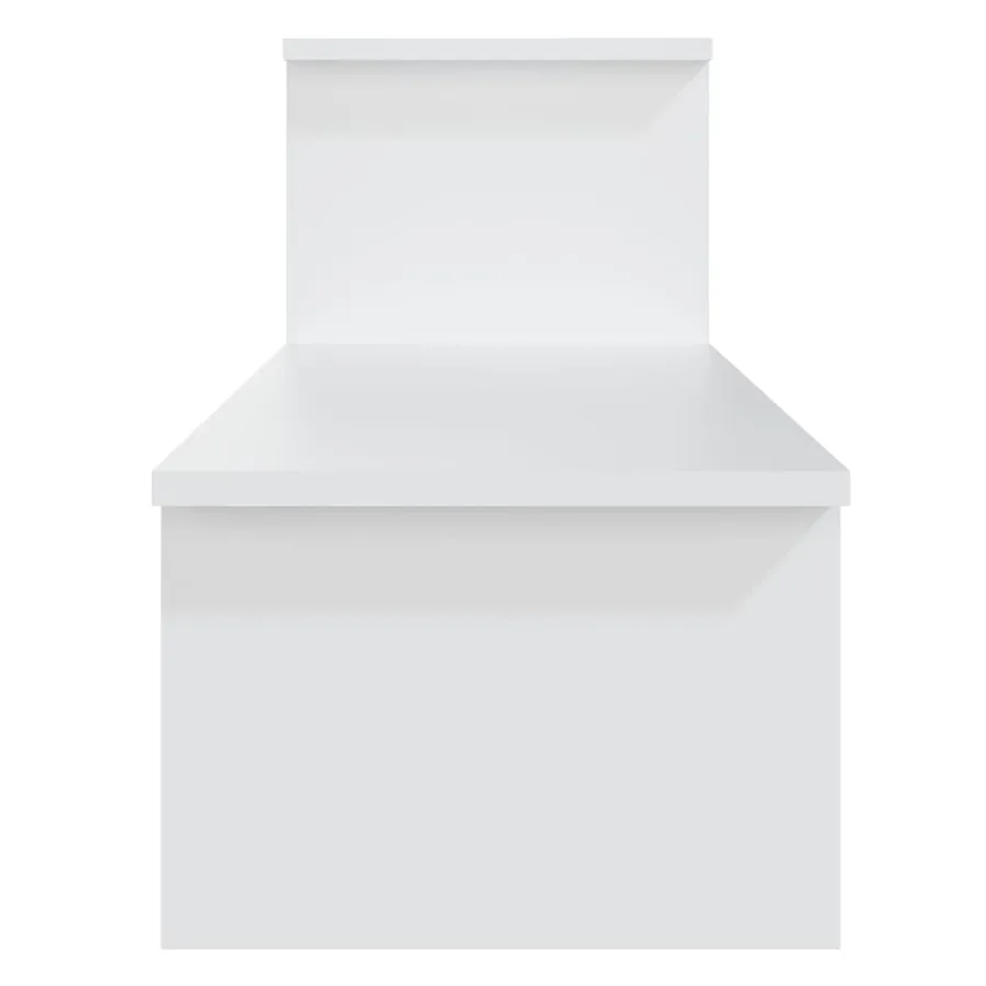 Meuble TV Blanc 180x30x43 cm Aggloméré - 6