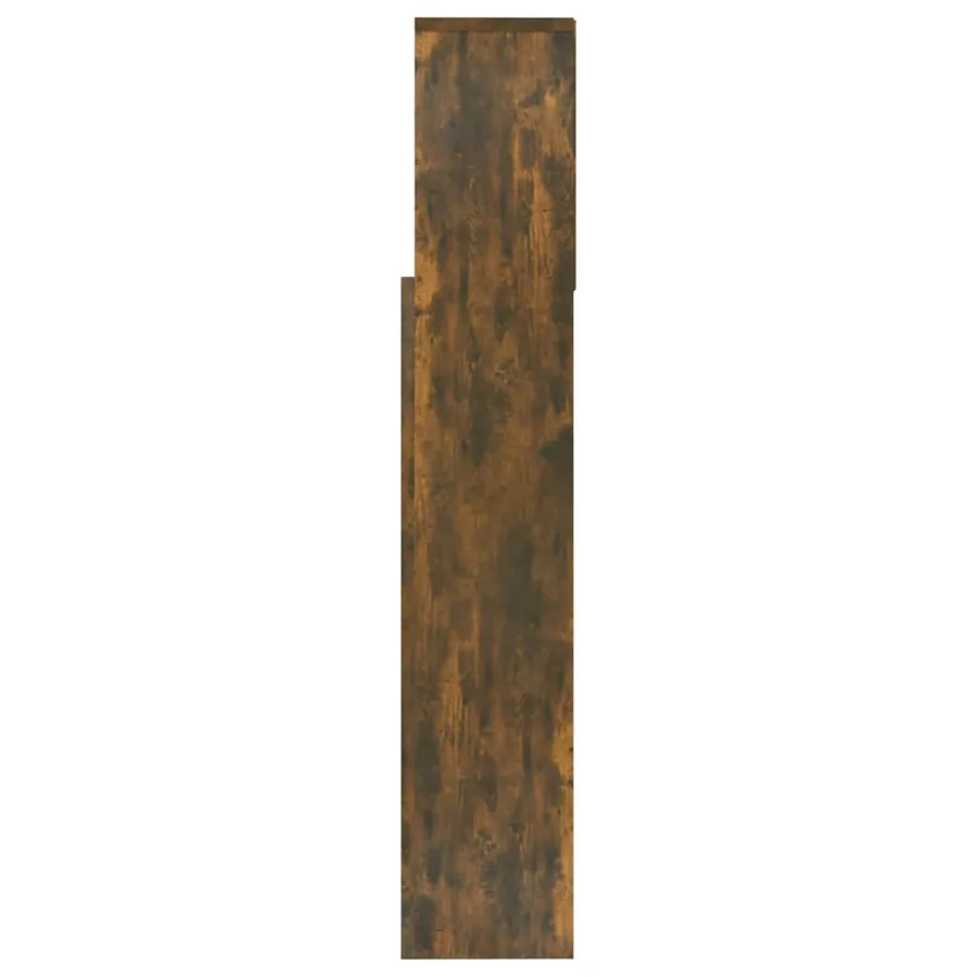 Armoire de tête de lit Chêne fumé 160x19x103,5 cm - 6