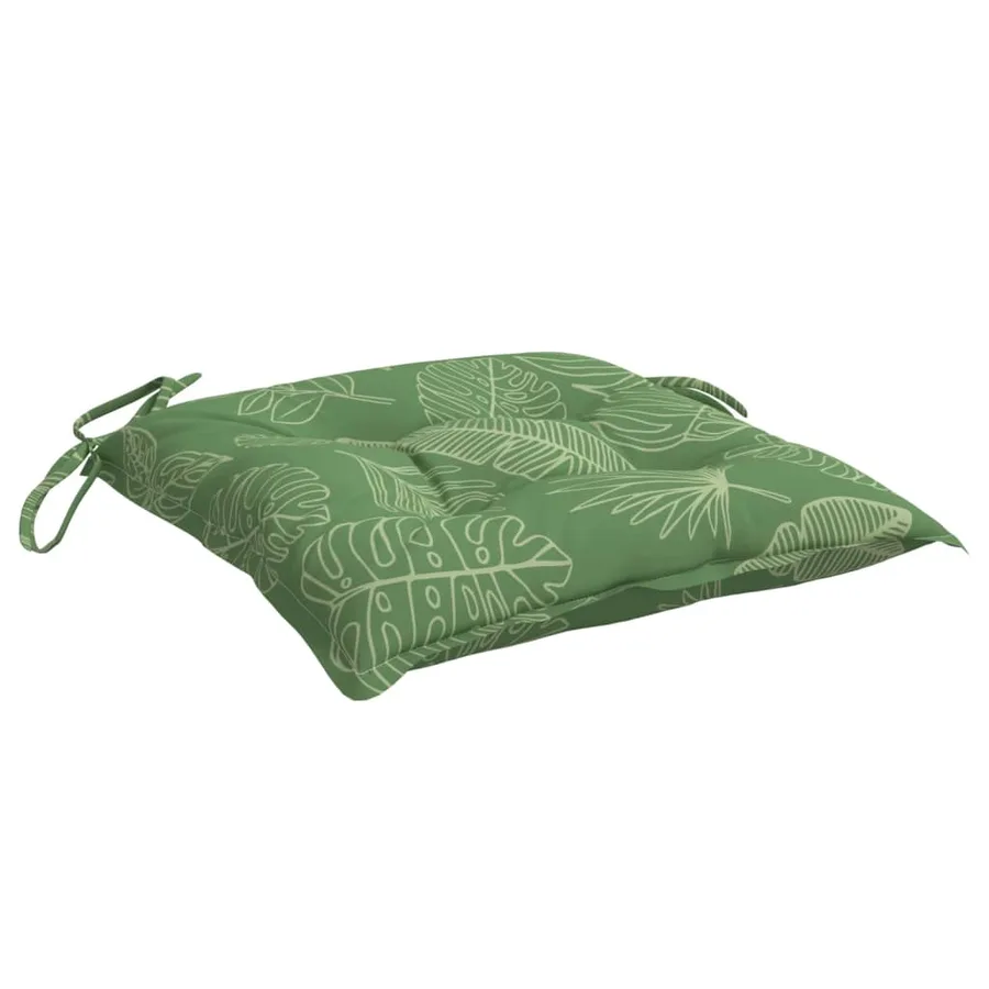 Coussins de chaise lot de 6 à motif de feuilles 50x50x7 cm - 5