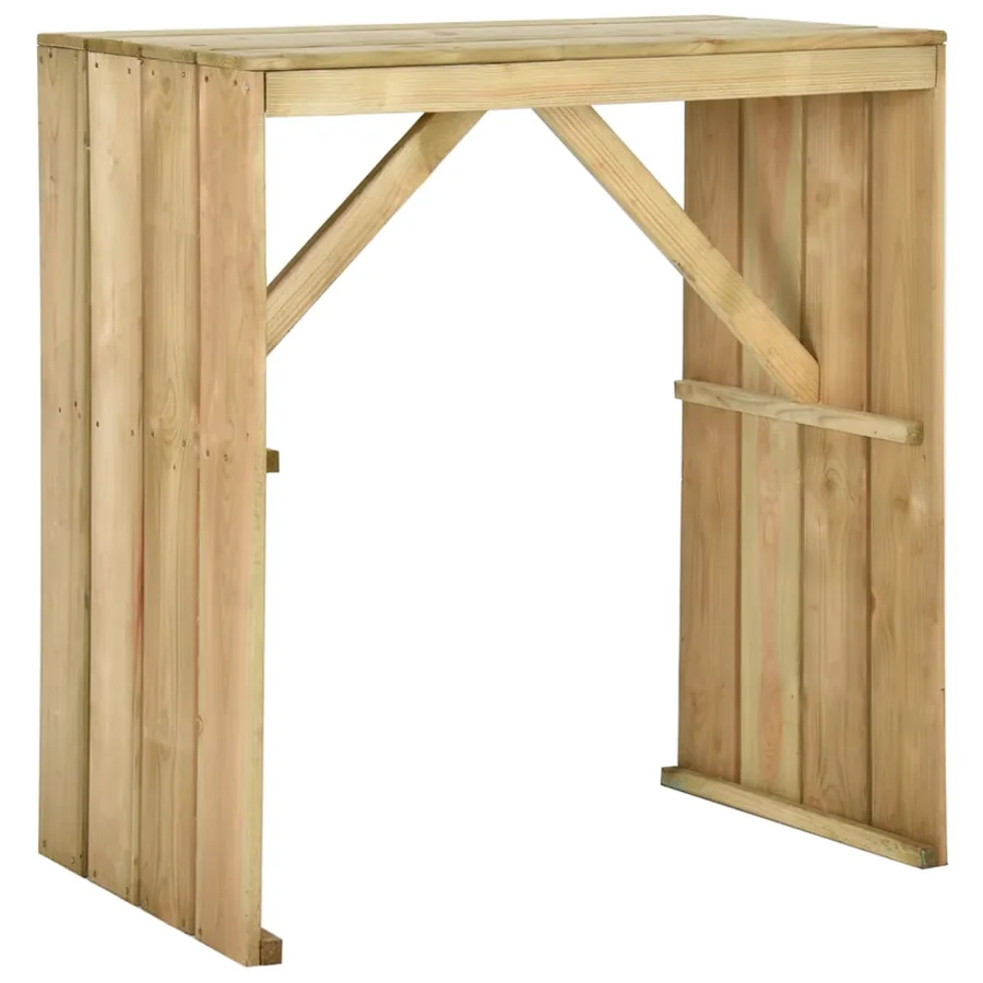 Meubles de bar de jardin 5 pcs Bois de pin imprégné - 3