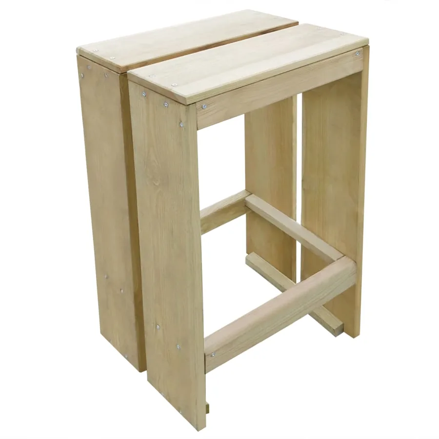 Meubles de bar de jardin 5 pcs Bois de pin imprégné - 8