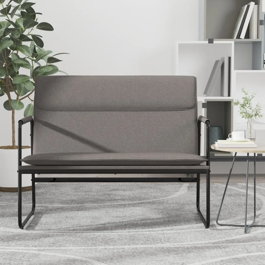 Banc Taupe 100x64x80 cm Tissu