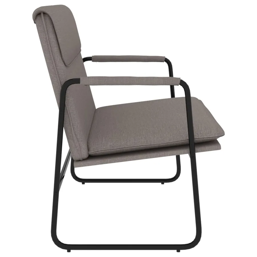 Banc Taupe 100x64x80 cm Tissu - 4