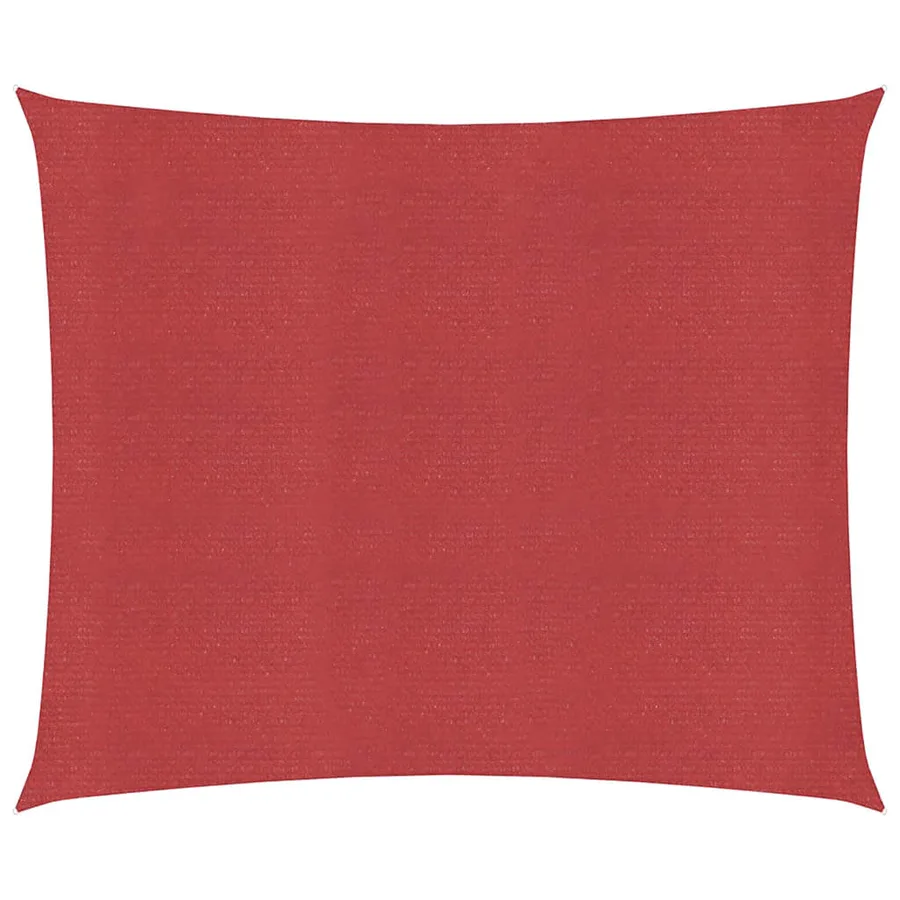 Voile d'ombrage 160 g/m² Rouge 4,5x4,5 m PEHD - 2