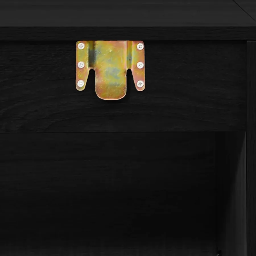 Ensemble de meubles salle de bain 6 pcs noir bois d'ingénierie - 8