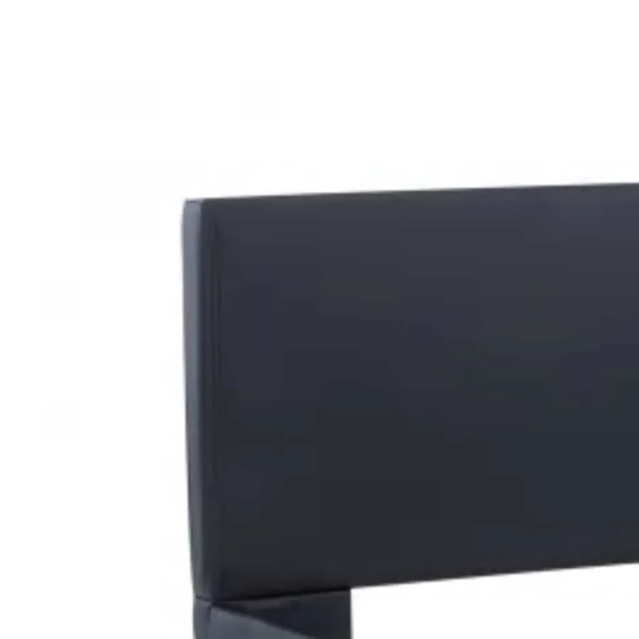 Cadre de lit avec LED sans matelas noir 100x200 cm - 6