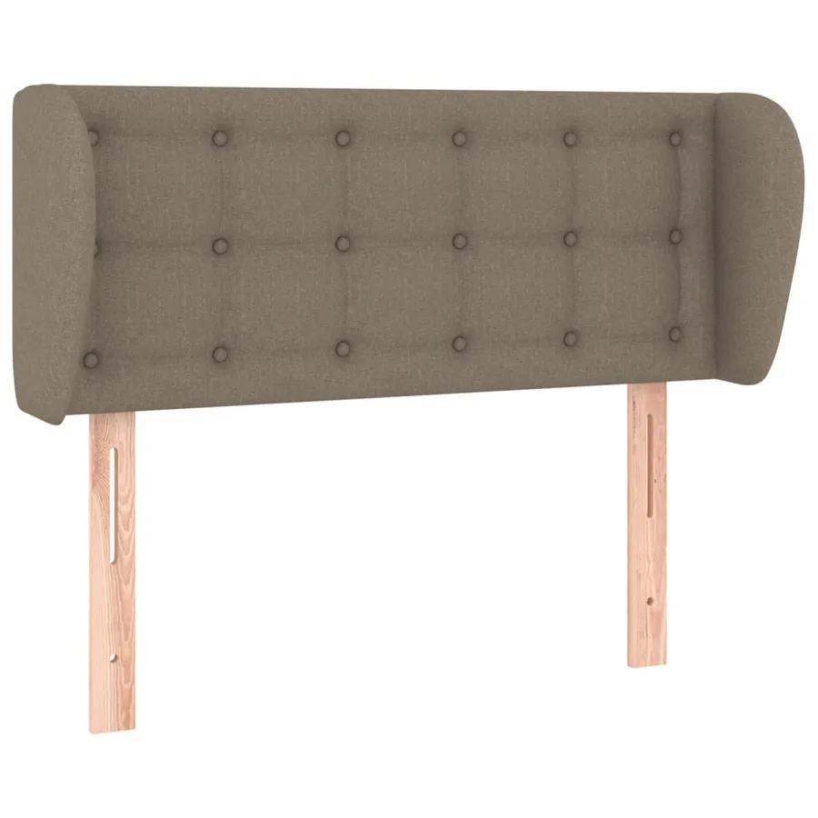 Tête de lit avec oreilles Taupe 93x23x78/88 cm Tissu - 2