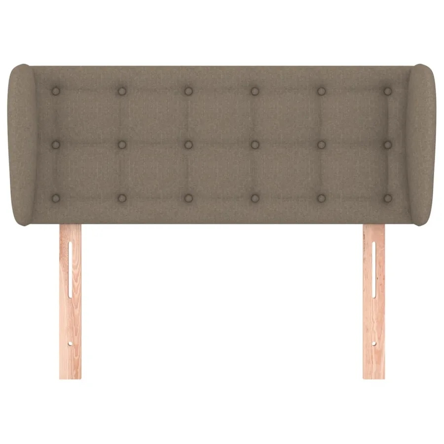 Tête de lit avec oreilles Taupe 93x23x78/88 cm Tissu - 3