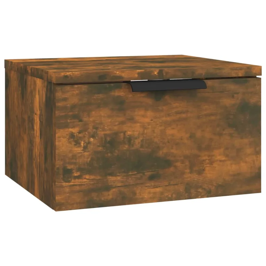 Tables de chevet murales 2 pcs Chêne fumé 34x30x20 cm - 5