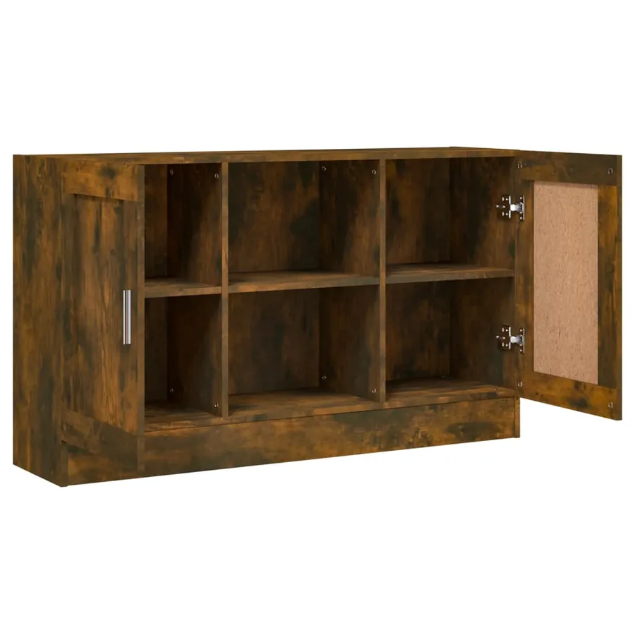 Buffet Chêne fumé 120x30,5x70 cm Bois d'ingénierie - 5