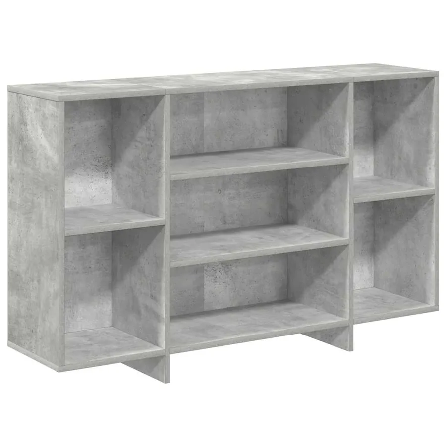 Buffet gris béton 120x30x75 cm bois d'ingénierie - 2
