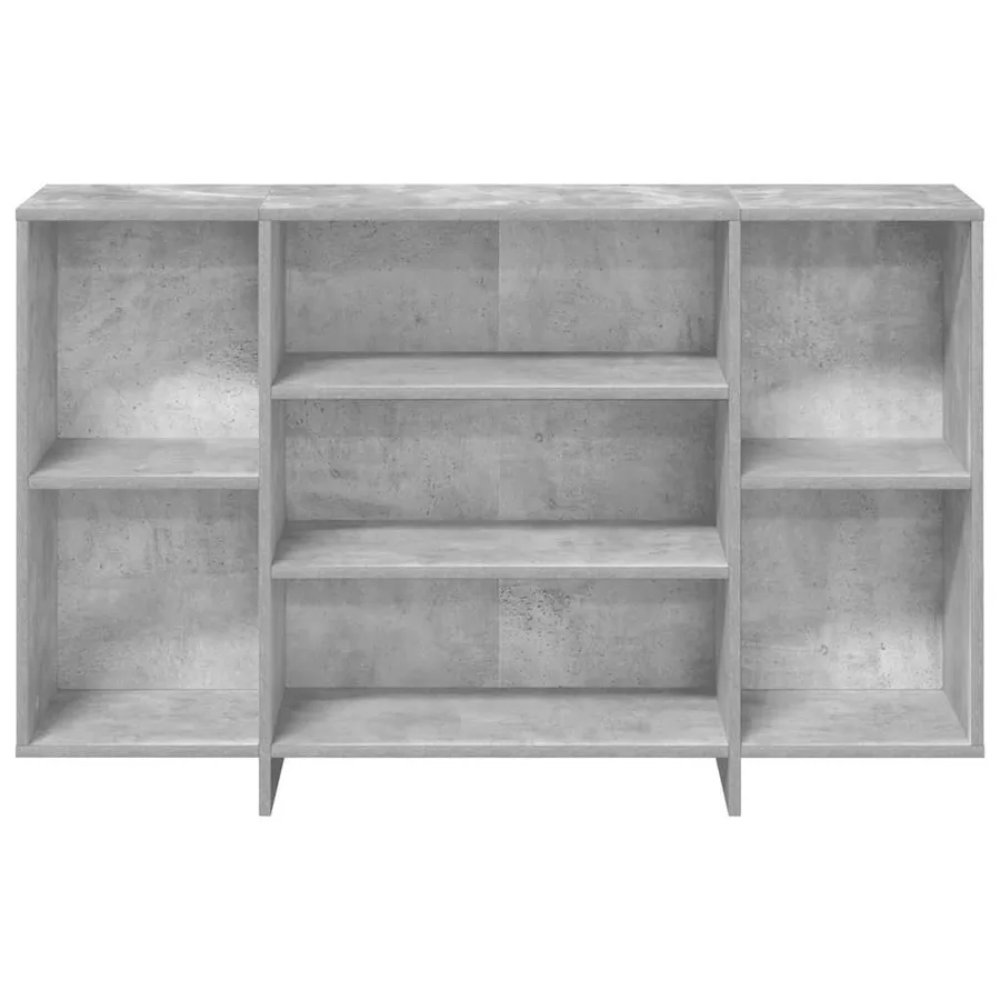 Buffet gris béton 120x30x75 cm bois d'ingénierie - 5