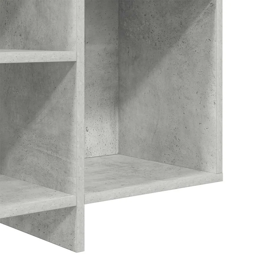 Buffet gris béton 120x30x75 cm bois d'ingénierie - 8