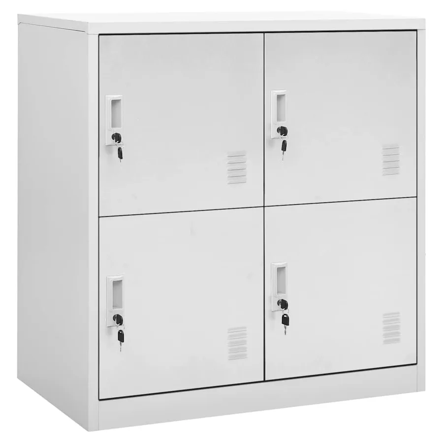 Armoires à casiers 5 pcs Gris clair 90x45x92,5 cm Acier - 2