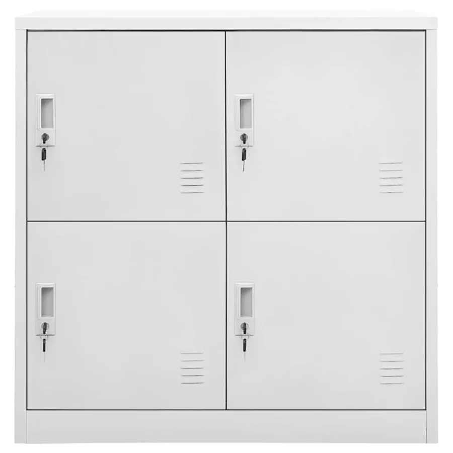 Armoires à casiers 5 pcs Gris clair 90x45x92,5 cm Acier - 3