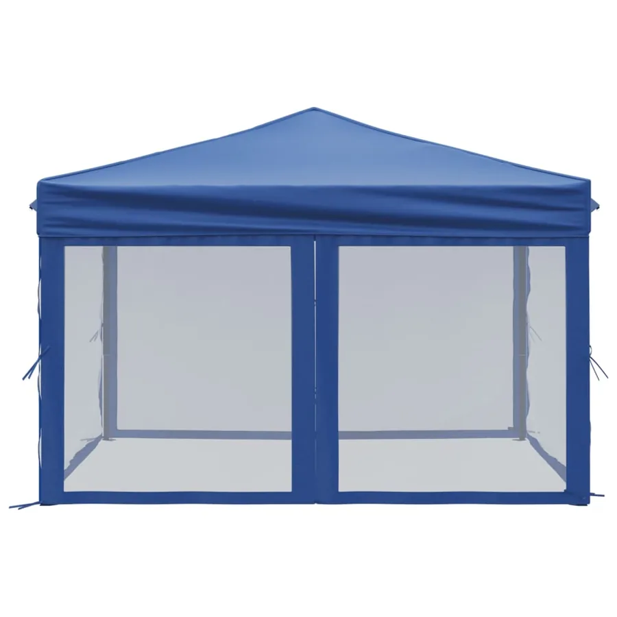 Tente de réception pliable avec parois Bleu 3x3 m - 4