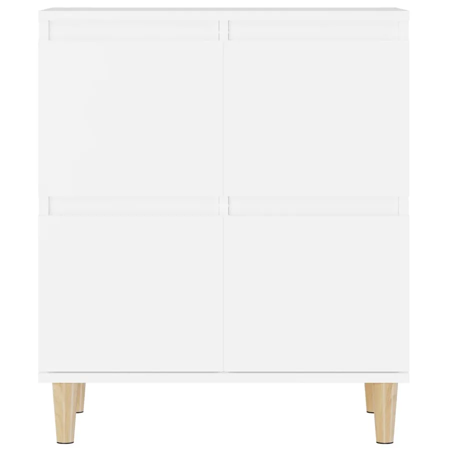 Buffets 2 pcs blanc 60x35x70 cm bois d'ingénierie - 8