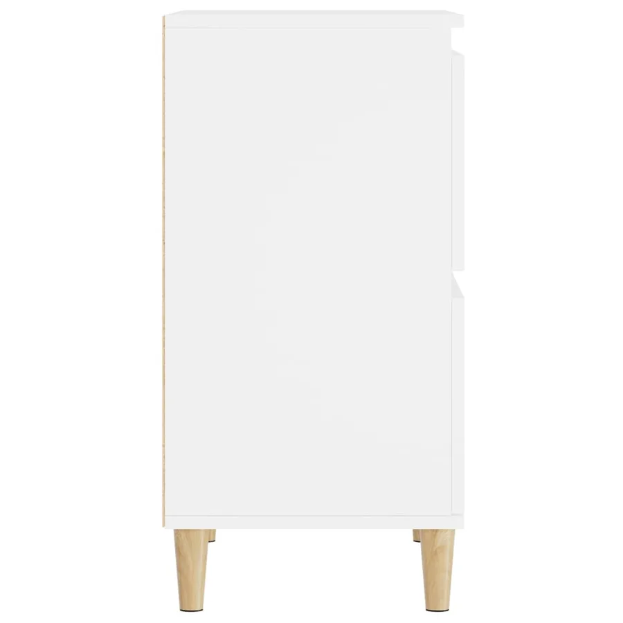 Buffets 2 pcs blanc 60x35x70 cm bois d'ingénierie - 9
