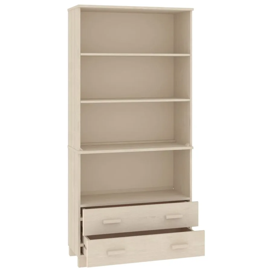 Buffet HAMAR Bois massif de pin Marron miel - 5