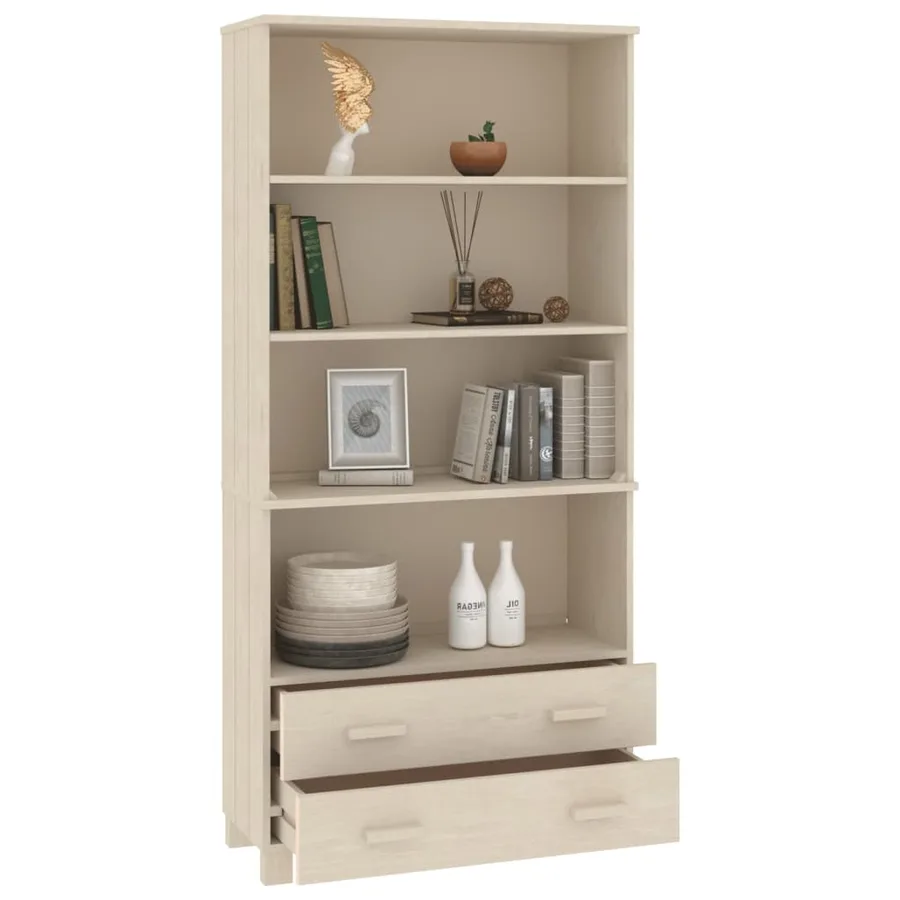 Buffet HAMAR Bois massif de pin Marron miel - 6
