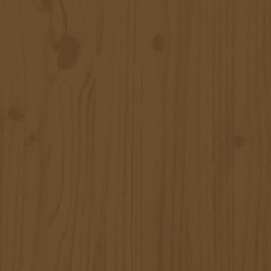 Ensemble de coiffeuse avec LED Marron miel Bois de pin solide - 15