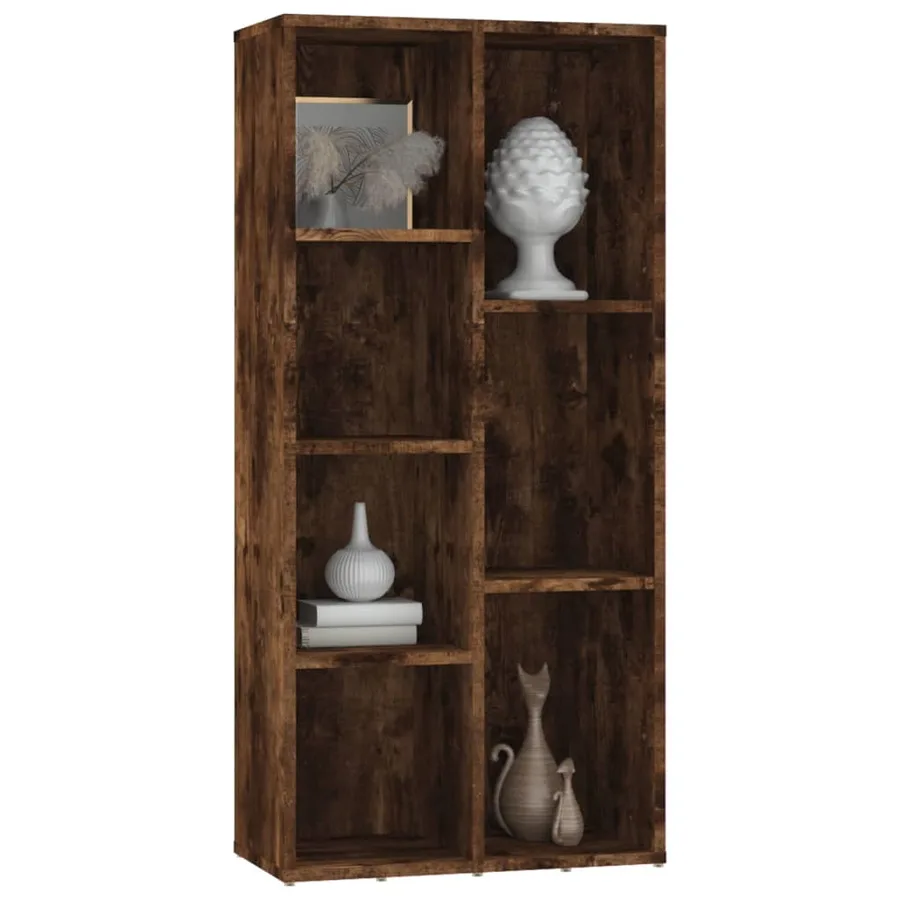 Armoire à livres Chêne fumé 50x25x106 cm - 4