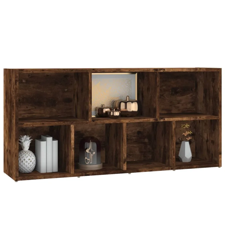 Armoire à livres Chêne fumé 50x25x106 cm - 5