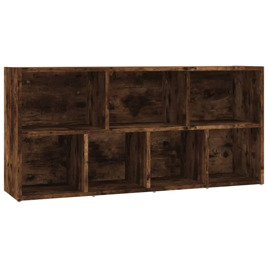 Armoire à livres Chêne fumé 50x25x106 cm - 9