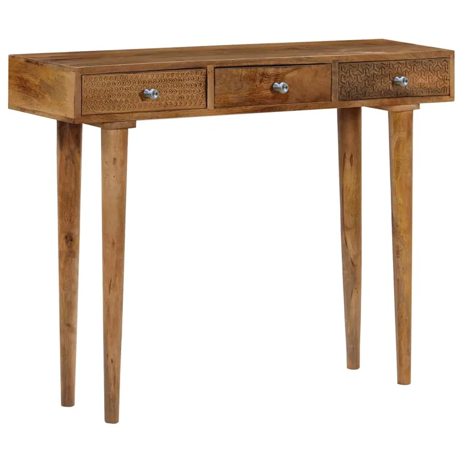Table console Bois de manguier massif 102x30x79 cm - 10