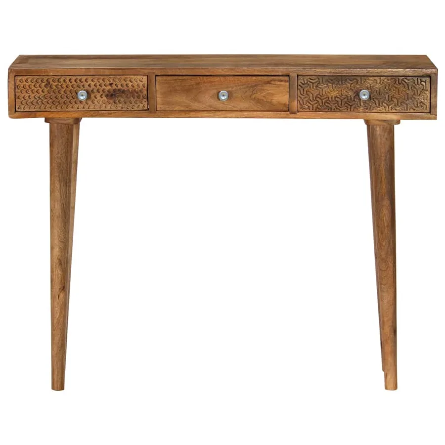 Table console Bois de manguier massif 102x30x79 cm - 2