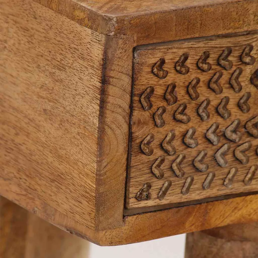 Table console Bois de manguier massif 102x30x79 cm - 5
