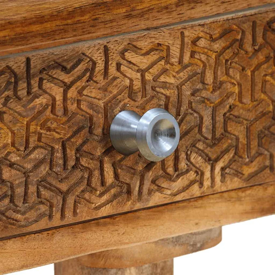 Table console Bois de manguier massif 102x30x79 cm - 6