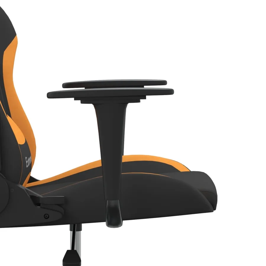Chaise de jeu de massage Noir et orange Tissu - 10