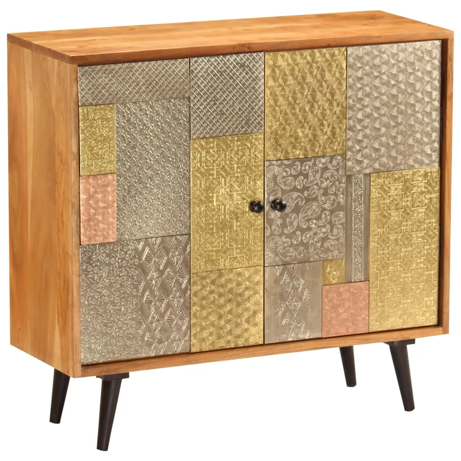 Buffet 80x30x75 cm Bois d'acacia massif - 11