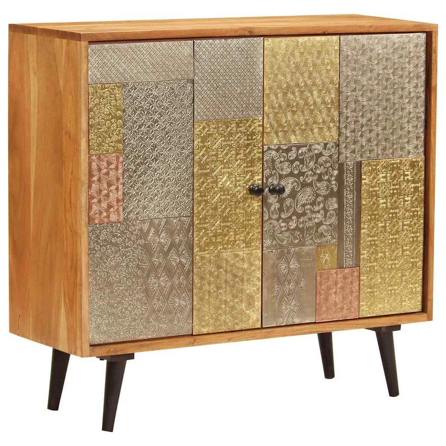 Buffet 80x30x75 cm Bois d'acacia massif - 12
