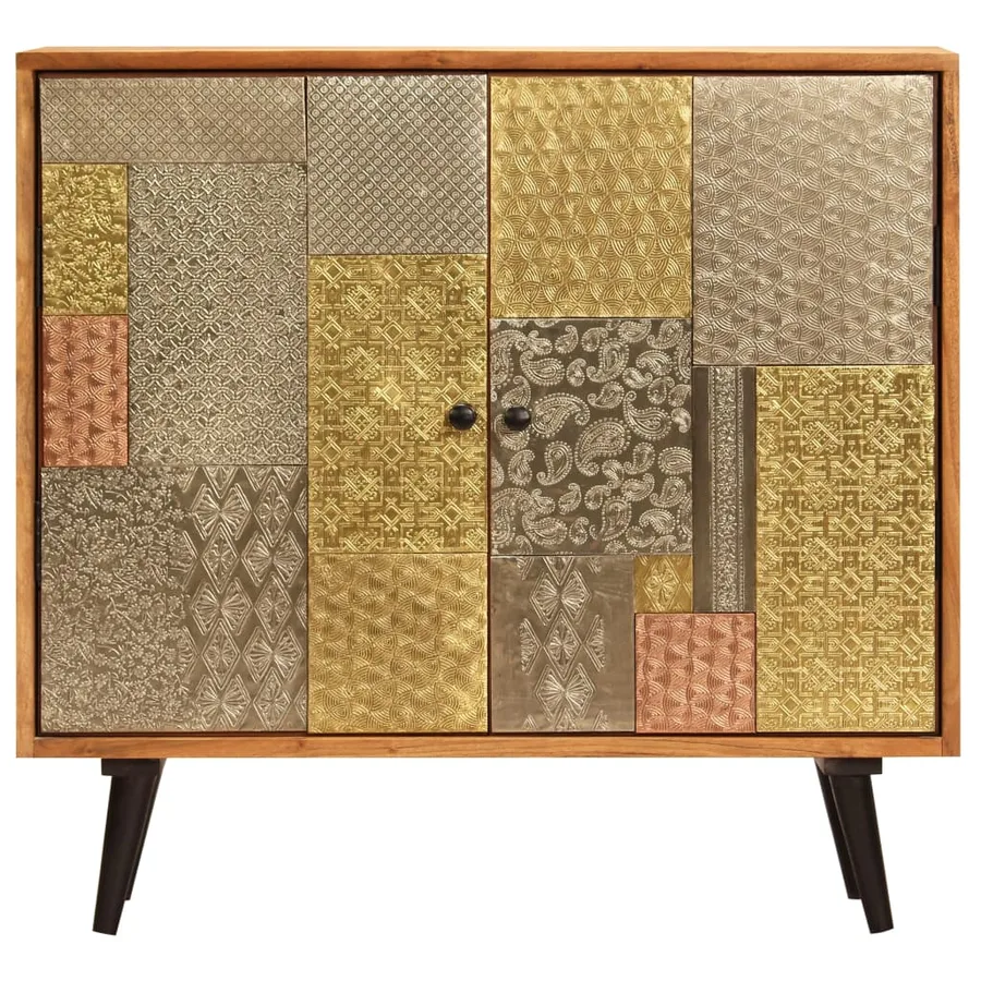 Buffet 80x30x75 cm Bois d'acacia massif - 2