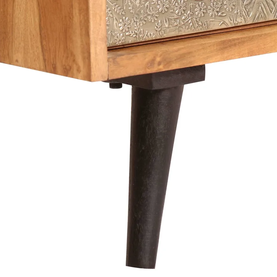Buffet 80x30x75 cm Bois d'acacia massif - 4