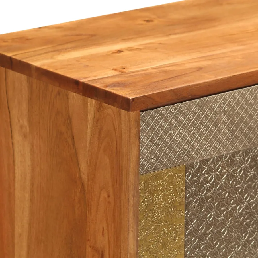 Buffet 80x30x75 cm Bois d'acacia massif - 6