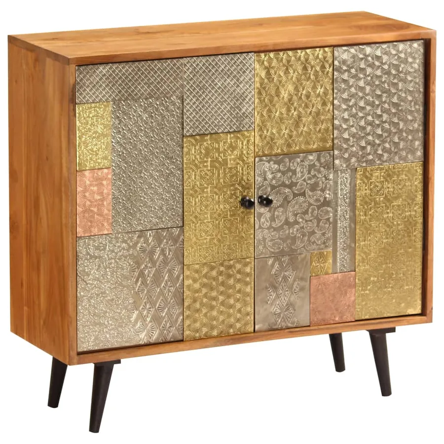 Buffet 80x30x75 cm Bois d'acacia massif - 8