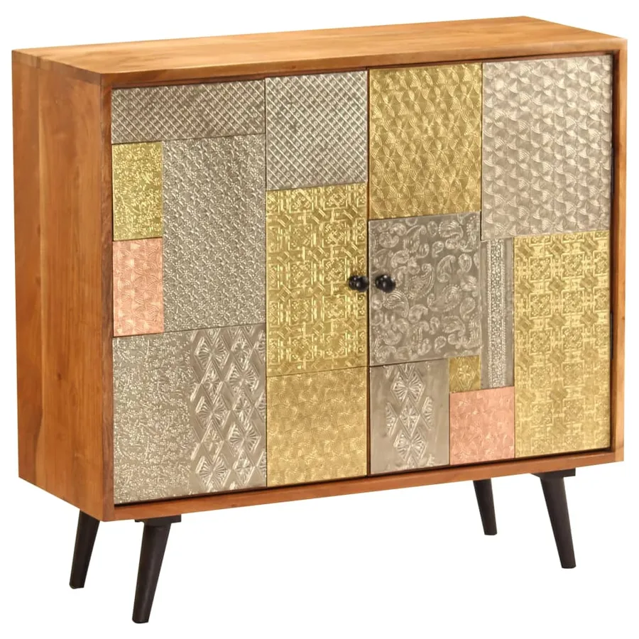 Buffet 80x30x75 cm Bois d'acacia massif - 9