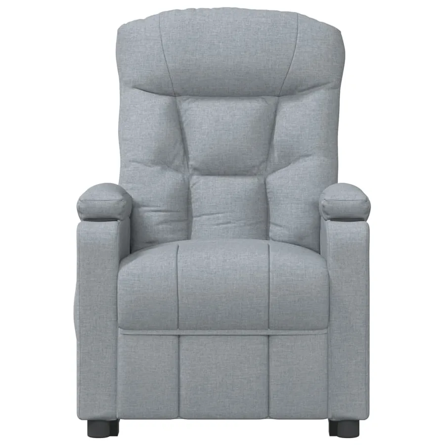 Fauteuil inclinable électrique Gris clair Tissu - 4