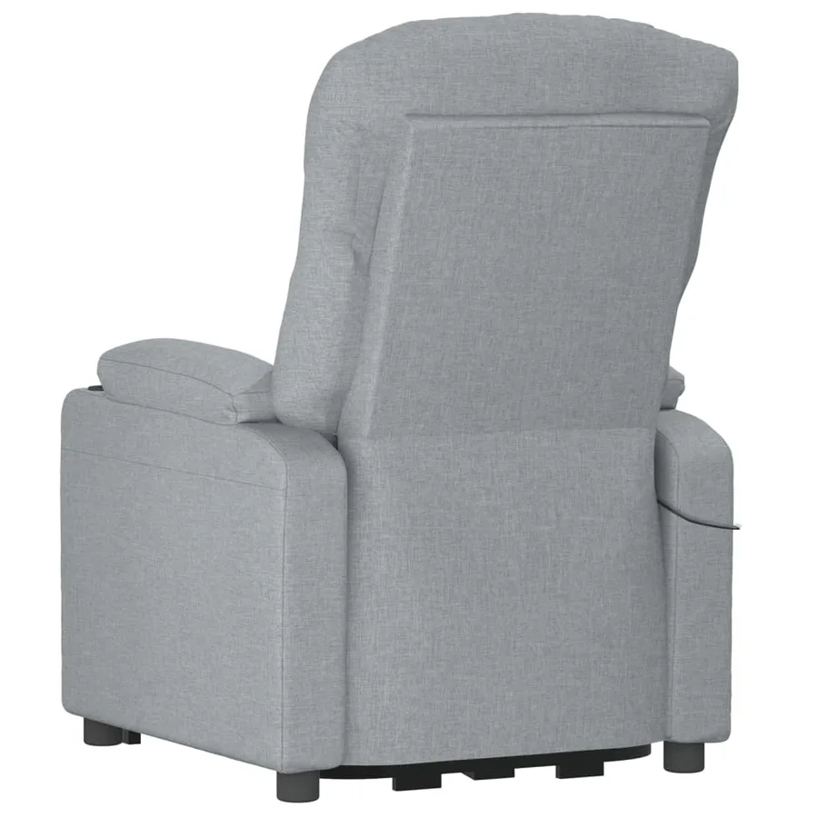 Fauteuil inclinable électrique Gris clair Tissu - 6
