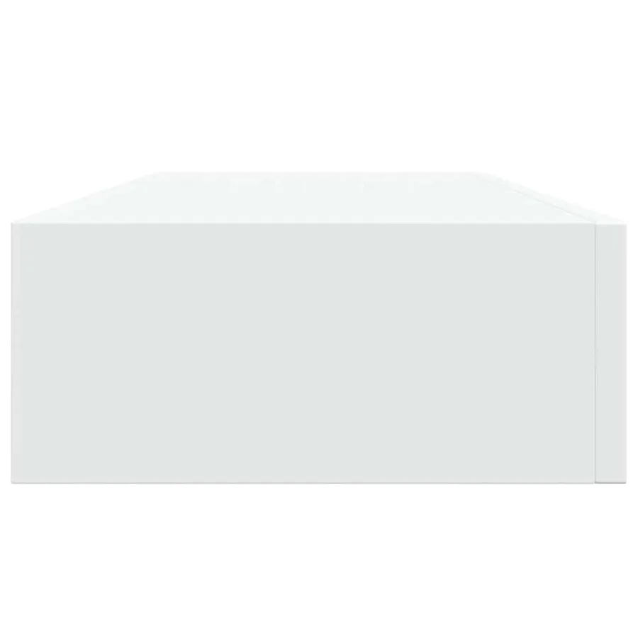 Étagère à tiroir murale Blanc 60x23,5x10 cm MDF - 7
