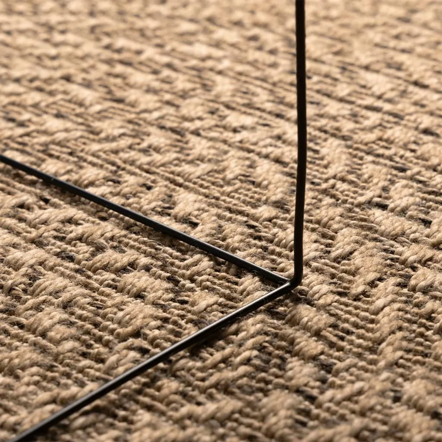 Tapis 120x170 cm aspect jute intérieur et extérieur - 4