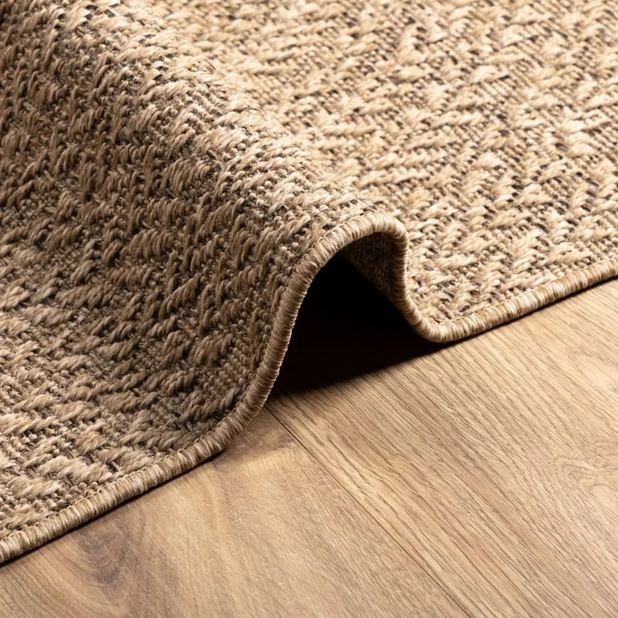 Tapis 120x170 cm aspect jute intérieur et extérieur - 6