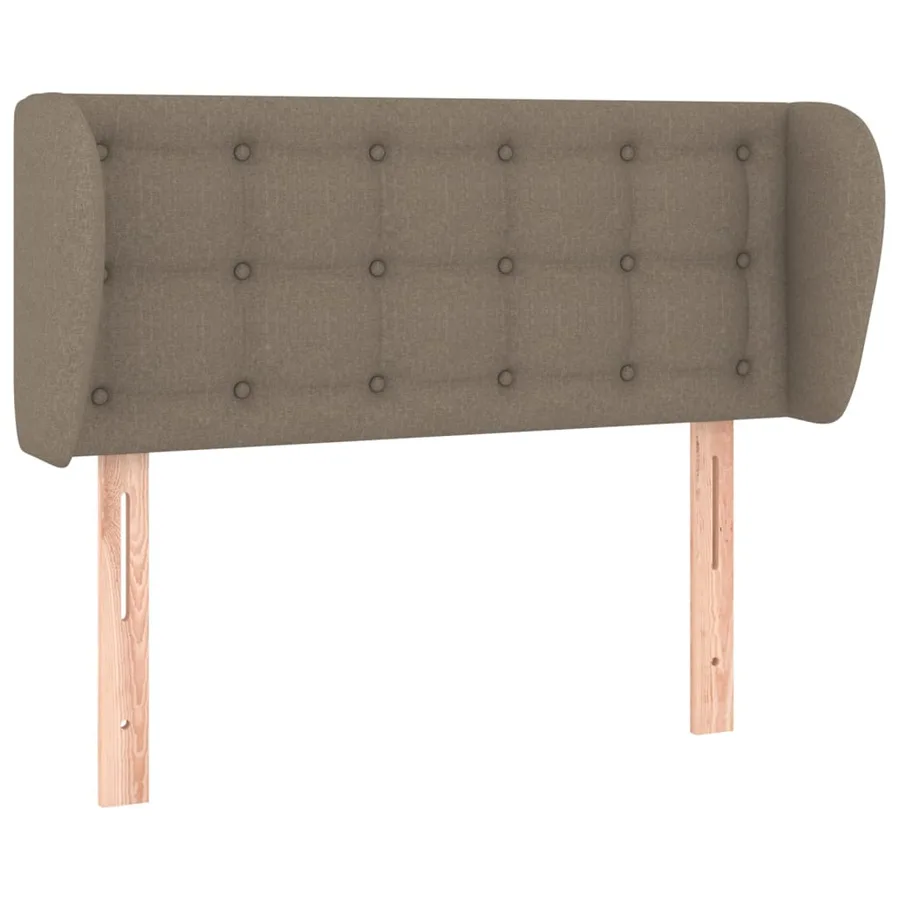 Tête de lit avec oreilles Taupe 103x23x78/88 cm Tissu - 2