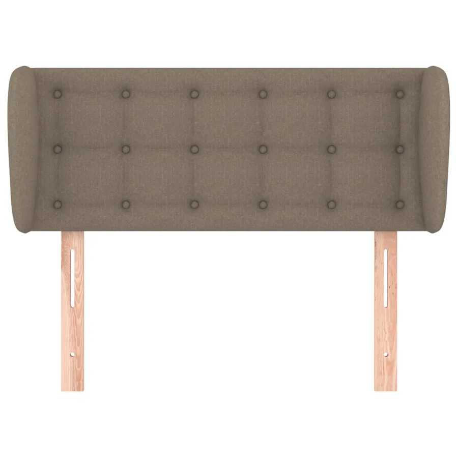Tête de lit avec oreilles Taupe 103x23x78/88 cm Tissu - 3