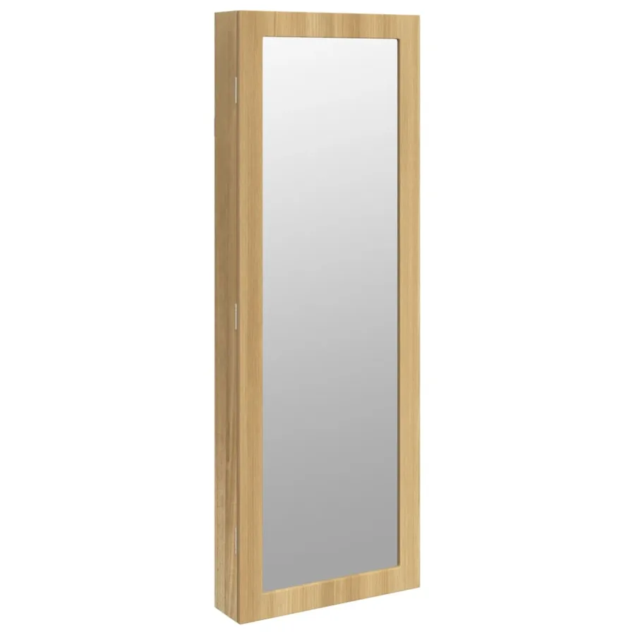 Armoire à bijoux avec miroir et éclairage LED mural - 2